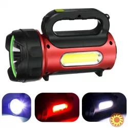 Кемпинговый фонарь HEL-T93 (LM+COB белый и красный) + солнечная панель + Powerbank + microUSB