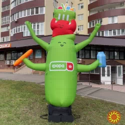 Надувная фигурка с машущей рукой