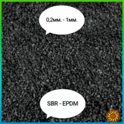 Гумова крихта SBR гумовий гранулят EPDM, rubber granules