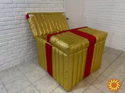 Коробка золотая сценическая декорация