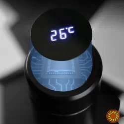 Термос UNIQUE UN-1006 500мл с датчиком температуры. Цвет: черный