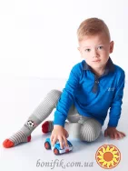 Сірі колготки для хлопчиків з малюнком "футбольний м'ячик" (арт. D 020-2)