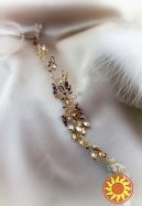 Олимпия золотистая веточка веночек в греческом стиле античное украшение