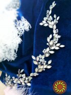 Кристальна гілка гілочка ветка обруч віночок прозорий сріблястий