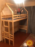кровать двохповерхова з натурального дерева-6000 грн