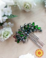 Дивнолесье золотистый гребень заколка эльфийский стиль фэнтези украшение