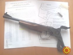 ММГ (макет массо-габаритный, ничем не стреляет) спортивного пистолета ТОЗ-35М