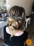 Олімпія сяюча гілочка гребінь грецький стиль в зачіску срібний прозорий білий