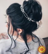 Наречена віночок гнучкий обідок гілочка білий кришталь ніжна прикраса