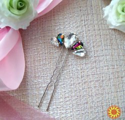 Стразовая шпилька для волос