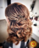 золотое сияние шпилька заколка украшение для волос золотистый желтый янтарный