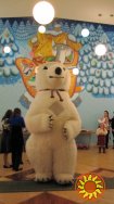 White Bear Costume Inflatable Пневмокостюм белого медведя