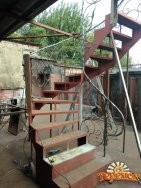 Металлические каркасы для лестниц. `Броневик` Днепр.