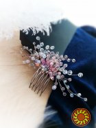 Весняний подих гребінь заколка рожевий нюдовий пудровий