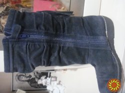 Детские замшевые сапоги Dami темно-синего цвета 31размер