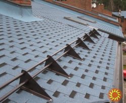 Снегодержатели. Ремонт кровли.