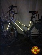 Светоотражающая полоска на велосипед длина 7.90 м. Белая