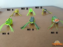 Воблер Лягушка незацепляйка на щуку с хвостиком 12 гр