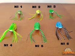 Воблер Лягушка незацепляйка на щуку с хвостиком 7 гр