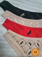 Жіночі трусики-бразиліани з малюнком ТМ "Obrana" (арт. 200-20/2)