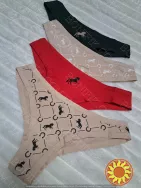 Жіночі трусики-бразиліани з малюнком ТМ "Obrana" (арт. 200-20/2)