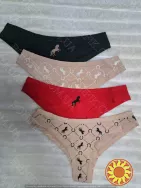 Жіночі трусики-бразиліани з малюнком ТМ "Obrana" (арт. 200-20/2)