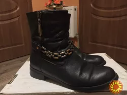 Жіночі напівчоботи,б/в,демісезон,розмір 37.5-38.