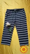 Жіночі штани у смужку для дому,брюки, б/в розмір 22- наш 56-58розмір.