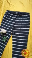 Жіночі штани у смужку для дому,брюки, б/в розмір 22- наш 56-58розмір.