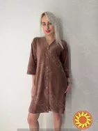 Жіночий кофейний халат "Macchiato" (арт. LGV 214/00/02)