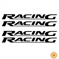 Наклейки на ручки Racing Черная 4 шт
