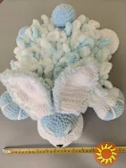 Іграшка Зайчик подушка м'яка в'язана ручна робота