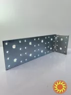 Куточок кріпильний сталевий посилений монтажний 50х200х70х2