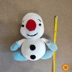 Іграшка Сніговик в'язана подарунок сувенір ручна робота hand made