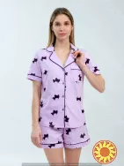 Жіноча лавандова піжама "Lavender Puppies" (12062) (арт. 1694)