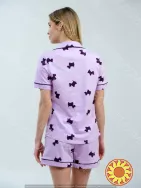 Жіноча лавандова піжама "Lavender Puppies" (12062) (арт. 1694)