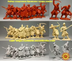 Коллекционные солдатики, Набор солдатиков Крымские татары воины 8шт. фигурки, солдатики, игрушки, подарки