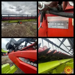 Зернова жниварка Case-Claas 2020 35 Flex, ширина 10.5м., має невелике напрацювання.