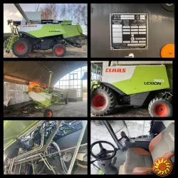 Комбайн Claas Lexion 760 2015 рік випуску. Потужність двигуна, к.с. 530; напрацювання 2400/1900 м.г. Об'єм бункера, л. 11000;.