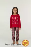 Комплект дитячої піжами для дівчаток "Christmas Trees" (арт. CPF 0381/02/01)