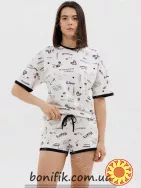 Жіночий піжамний комплект для сну "Dreamy Hearts" (16801) (арт. 1771)
