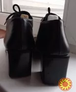 Туфли ботинки ботильоны демисезон утеплённые Кожа Италия р. 40