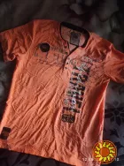 Неонова яскрава фірмова футболка, поло