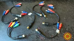 Кабель-переходник 5 pin DIN- 2RCA папа-мама