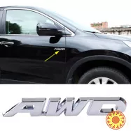Наклейка на авто AWD Металлическая серебро не ржавеет