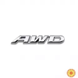 Наклейка на авто AWD Металлическая серебро не ржавеет