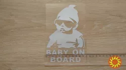 Наклейка на авто Ребенок в машине Baby on board Большая ,Маленькая