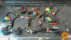 Кабель-переходник 5 pin DIN- 2RCA папа-мама