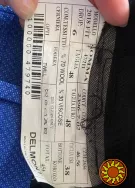 Синий мужской костюм тройка Delmont
