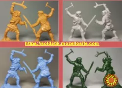 Набор солдатиков "Индейские войны 18ст.", 1/32мм, 54мм, 2-е фигурки, игрушки, подарки